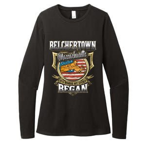 Belchertown Massachusetts Usa Flag 4th Of July Funny Gift Womens CVC Long Sleeve Shirt