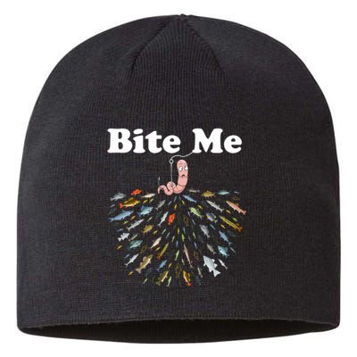 Bite Me Unique Fishing Gift For Fishing Lovers Sustainable Beanie