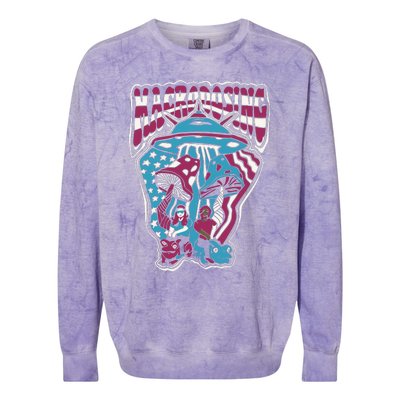 Billy Macrodosing Usa Colorblast Crewneck Sweatshirt