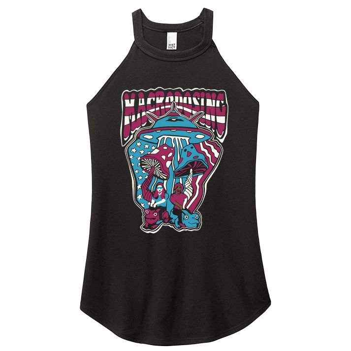 Billy Macrodosing Usa Women's Perfect Tri Rocker Tank