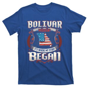 Bolivar Missouri Usa Flag 4th Of July Meaningful Gift T-Shirt