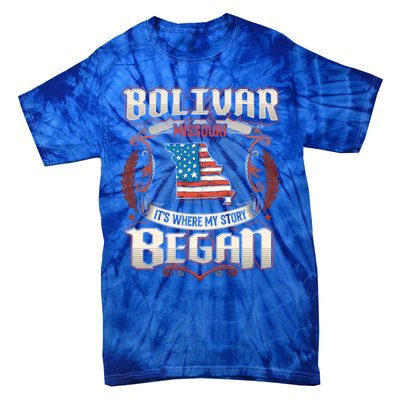 Bolivar Missouri Usa Flag 4th Of July Meaningful Gift Tie-Dye T-Shirt