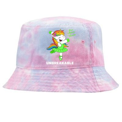 Bone Marrow Unicorn Unbreakable Bone Marrow Warrior Awarenes Gift Tie-Dyed Bucket Hat