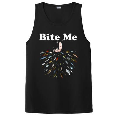 Bite Me Unique Fishing Gift For Fishing Lovers PosiCharge Competitor Tank