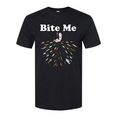 Bite Me Unique Fishing Gift For Fishing Lovers Softstyle CVC T-Shirt