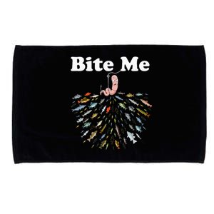 Bite Me Unique Fishing Gift For Fishing Lovers Microfiber Hand Towel