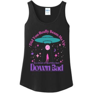 Beam Me Up Alien Ufo Down Bad Cosmic Space Ladies Essential Tank