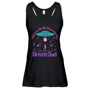 Beam Me Up Alien Ufo Down Bad Cosmic Space Ladies Essential Flowy Tank