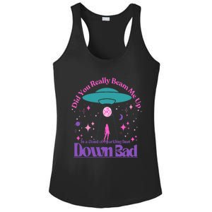 Beam Me Up Alien Ufo Down Bad Cosmic Space Ladies PosiCharge Competitor Racerback Tank