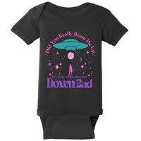 Beam Me Up Alien Ufo Down Bad Cosmic Space Baby Bodysuit