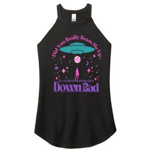 Beam Me Up Alien Ufo Down Bad Cosmic Space Women's Perfect Tri Rocker Tank