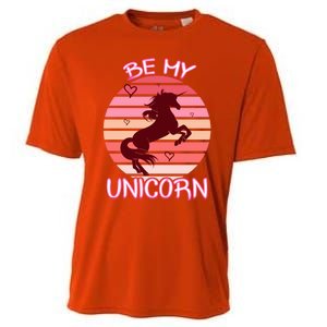 Be My Unicorn Funny Valentine's Day Gift Cooling Performance Crew T-Shirt