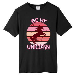 Be My Unicorn Funny Valentine's Day Gift Tall Fusion ChromaSoft Performance T-Shirt