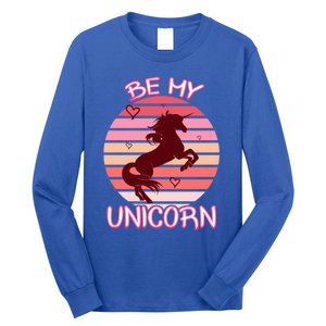 Be My Unicorn Funny Valentine's Day Gift Long Sleeve Shirt