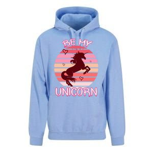 Be My Unicorn Funny Valentine's Day Gift Unisex Surf Hoodie