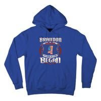 Brandon Mississippi Usa Flag 4th Of July Funny Gift Tall Hoodie