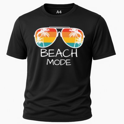 Beach Mode Vacy Mode Beach Life Vintage Sunset Beach Trip Performance Shirt