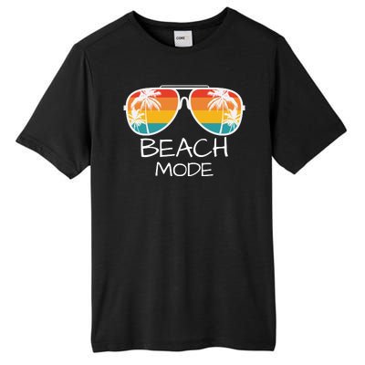 Beach Mode Vacy Mode Beach Life Vintage Sunset Beach Trip Tall Fusion ChromaSoft Performance T-Shirt