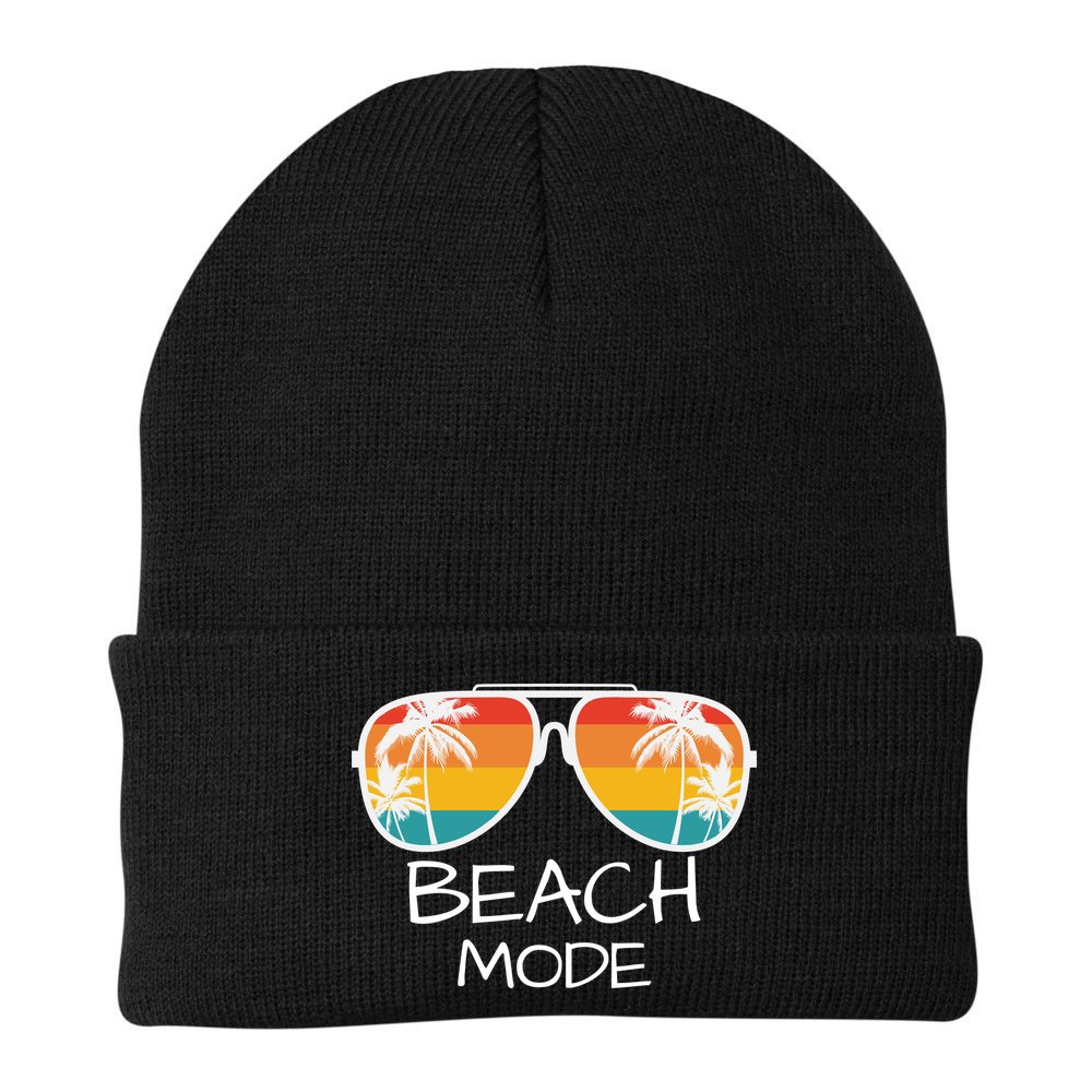 Beach Mode Vacy Mode Beach Life Vintage Sunset Beach Trip Beanie