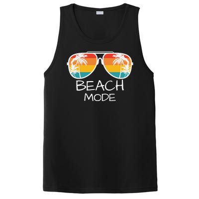 Beach Mode Vacy Mode Beach Life Vintage Sunset Beach Trip PosiCharge Competitor Tank