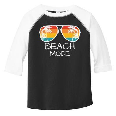 Beach Mode Vacy Mode Beach Life Vintage Sunset Beach Trip Toddler Fine Jersey T-Shirt
