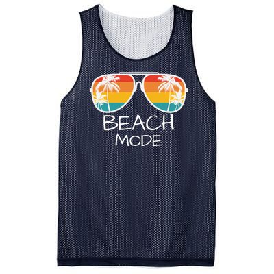 Beach Mode Vacy Mode Beach Life Vintage Sunset Beach Trip Mesh Reversible Basketball Jersey Tank