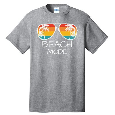 Beach Mode Vacy Mode Beach Life Vintage Sunset Beach Trip Tall T-Shirt