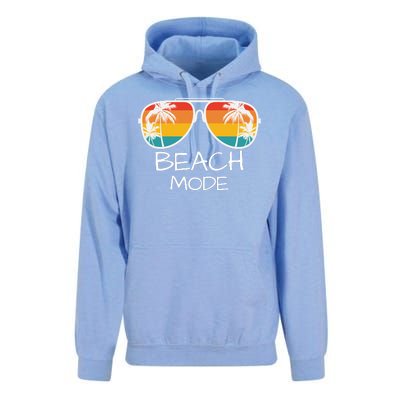 Beach Mode Vacy Mode Beach Life Vintage Sunset Beach Trip Unisex Surf Hoodie