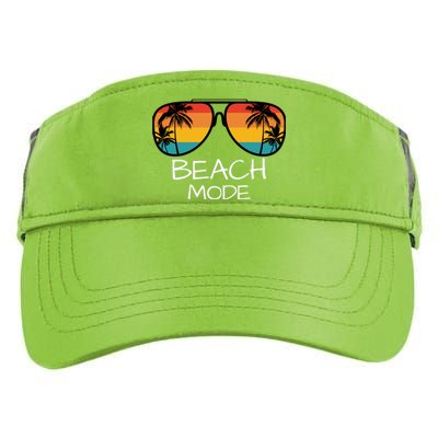 Beach Mode Vacy Mode Beach Life Vintage Sunset Beach Trip Adult Drive Performance Visor