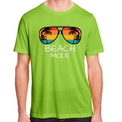 Beach Mode Vacy Mode Beach Life Vintage Sunset Beach Trip Adult ChromaSoft Performance T-Shirt