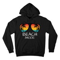 Beach Mode Vacy Mode Beach Life Vintage Sunset Beach Trip Hoodie