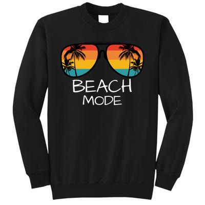 Beach Mode Vacy Mode Beach Life Vintage Sunset Beach Trip Sweatshirt