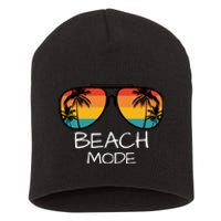 Beach Mode Vacy Mode Beach Life Vintage Sunset Beach Trip Short Acrylic Beanie