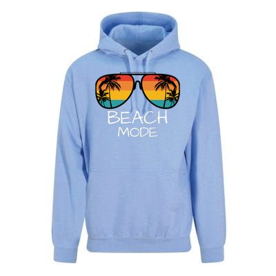 Beach Mode Vacy Mode Beach Life Vintage Sunset Beach Trip Unisex Surf Hoodie