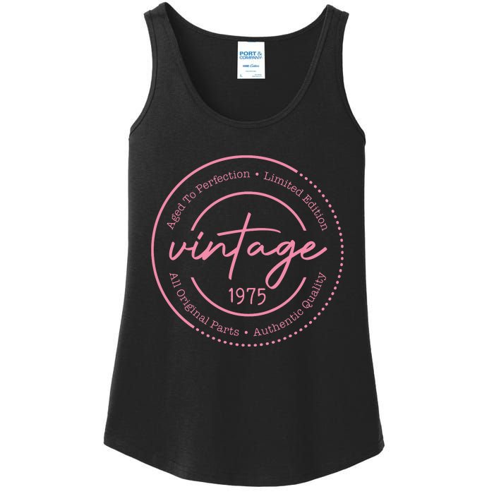 Birthday Mom Vintage 1975 Birthday Mom Gift 48th Birthday Ladies Essential Tank