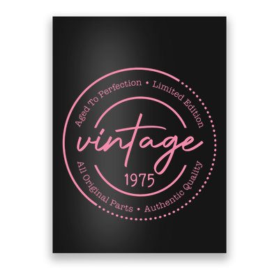 Birthday Mom Vintage 1975 Birthday Mom Gift 48th Birthday Poster