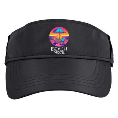 Beach Mode Vacy Mode Beach Life Vacation Mode Vintage Sunset Beach Trip Adult Drive Performance Visor