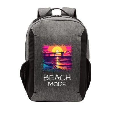 Beach Mode Vacy Mode Beach Life Vacation Mode Vintage Sunset Beach Trip Vector Backpack