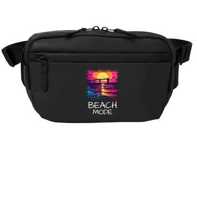 Beach Mode Vacy Mode Beach Life Vacation Mode Vintage Sunset Beach Trip Crossbody Pack