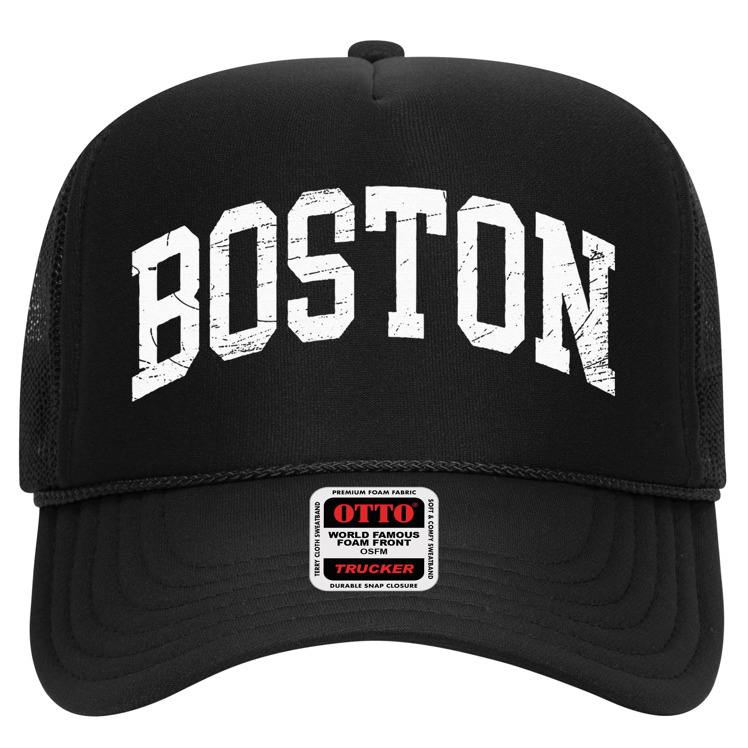 Boston Massachusetts Vintage Distressed Worn Design Hat
