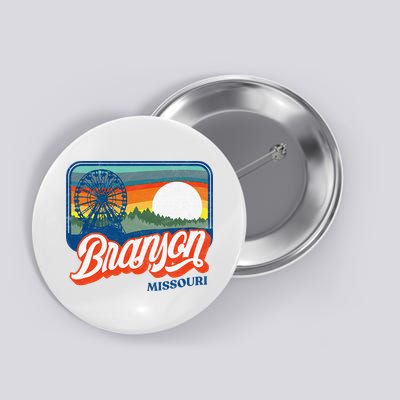 Branson Missouri Vintage 80s Style Retro Distressed Button