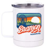 Branson Missouri Vintage 80s Style Retro Distressed 12 oz Stainless Steel Tumbler Cup