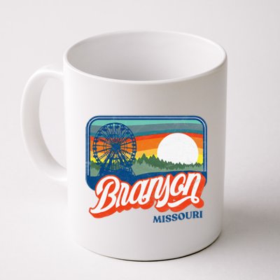 Branson Missouri Vintage 80s Style Retro Distressed Coffee Mug