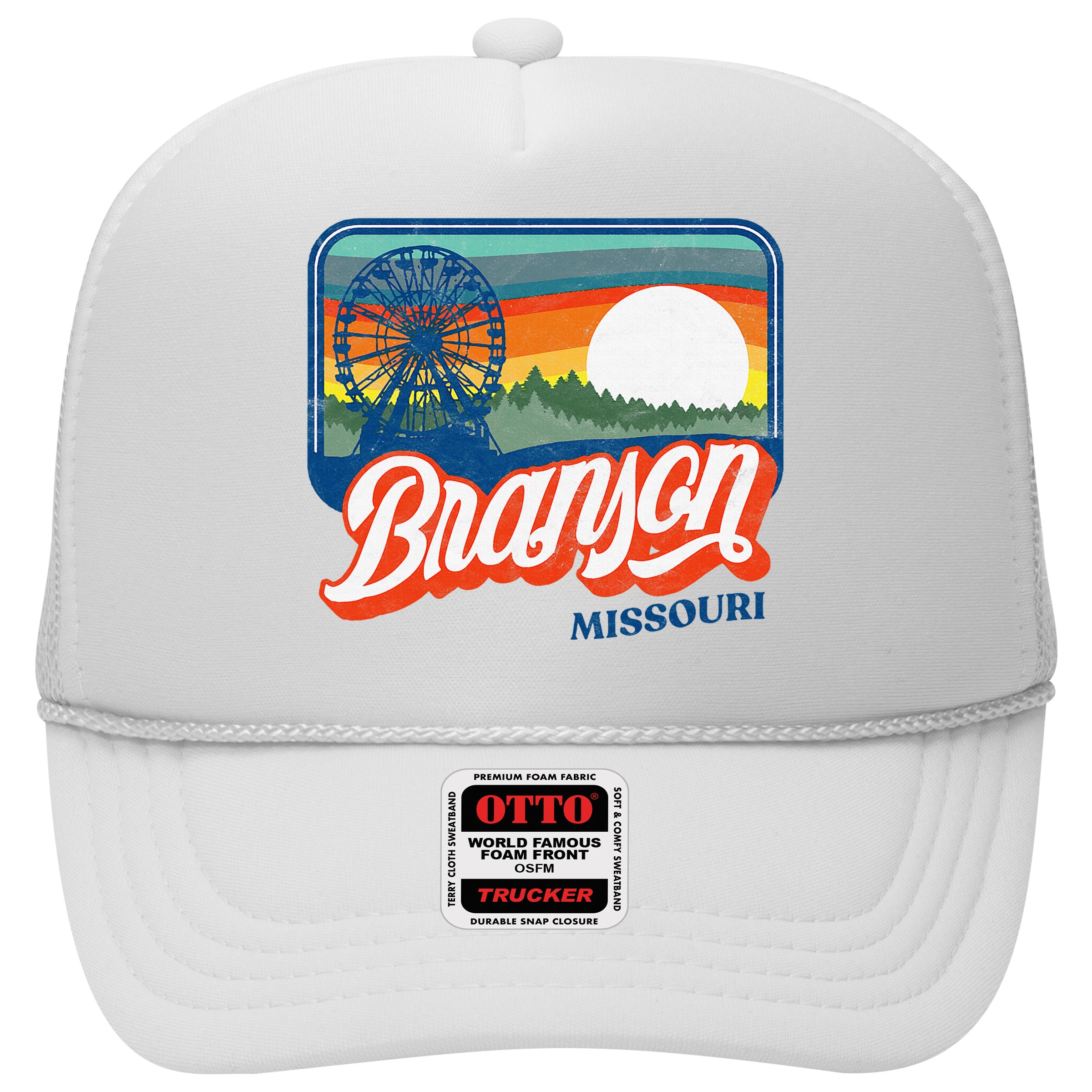 Branson Missouri Vintage 80s Style Retro Distressed Hat