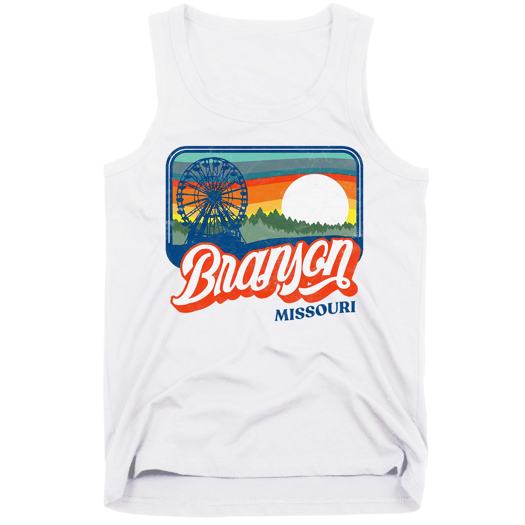 Branson Missouri Vintage 80s Style Retro Distressed Tank Top