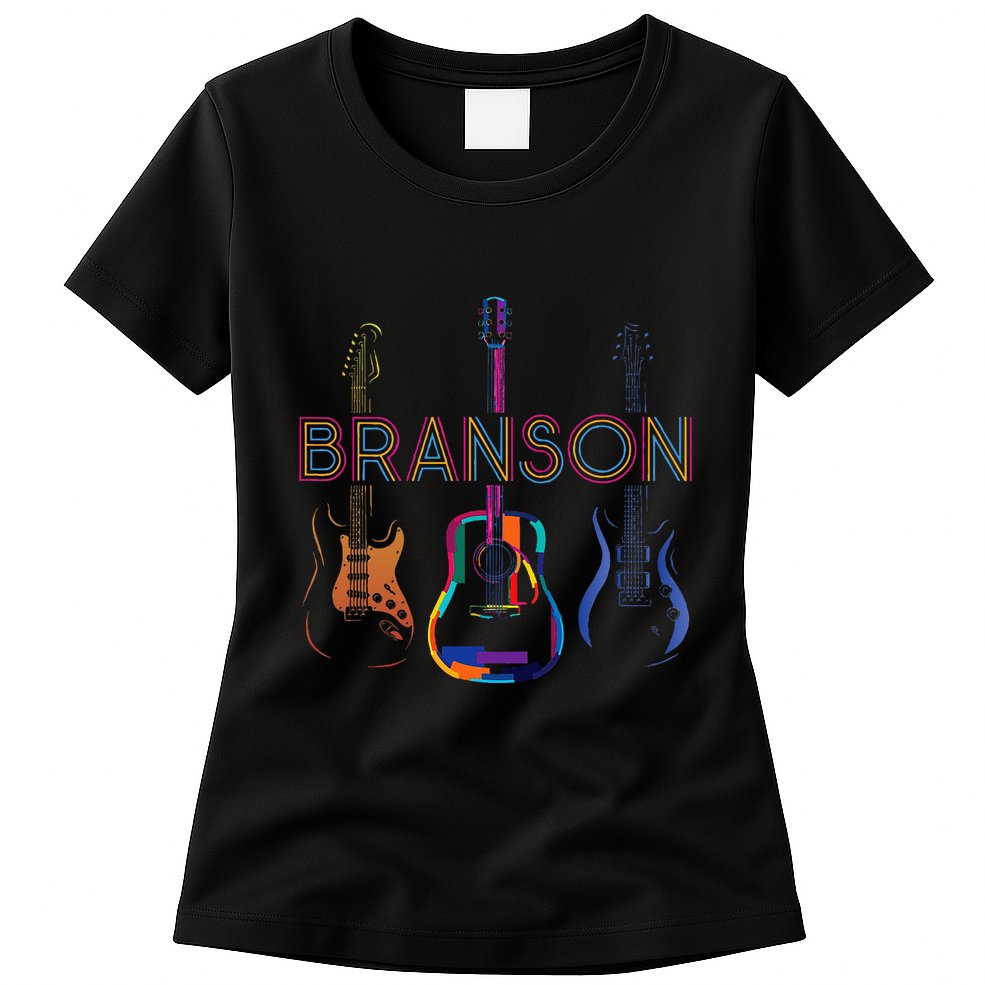 Branson Missouri Vacation Music Guitar Souvenir Womens T-Shirt