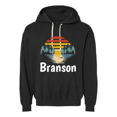 Branson Missouri Vacation Family Group Gift Garment-Dyed Fleece Hoodie