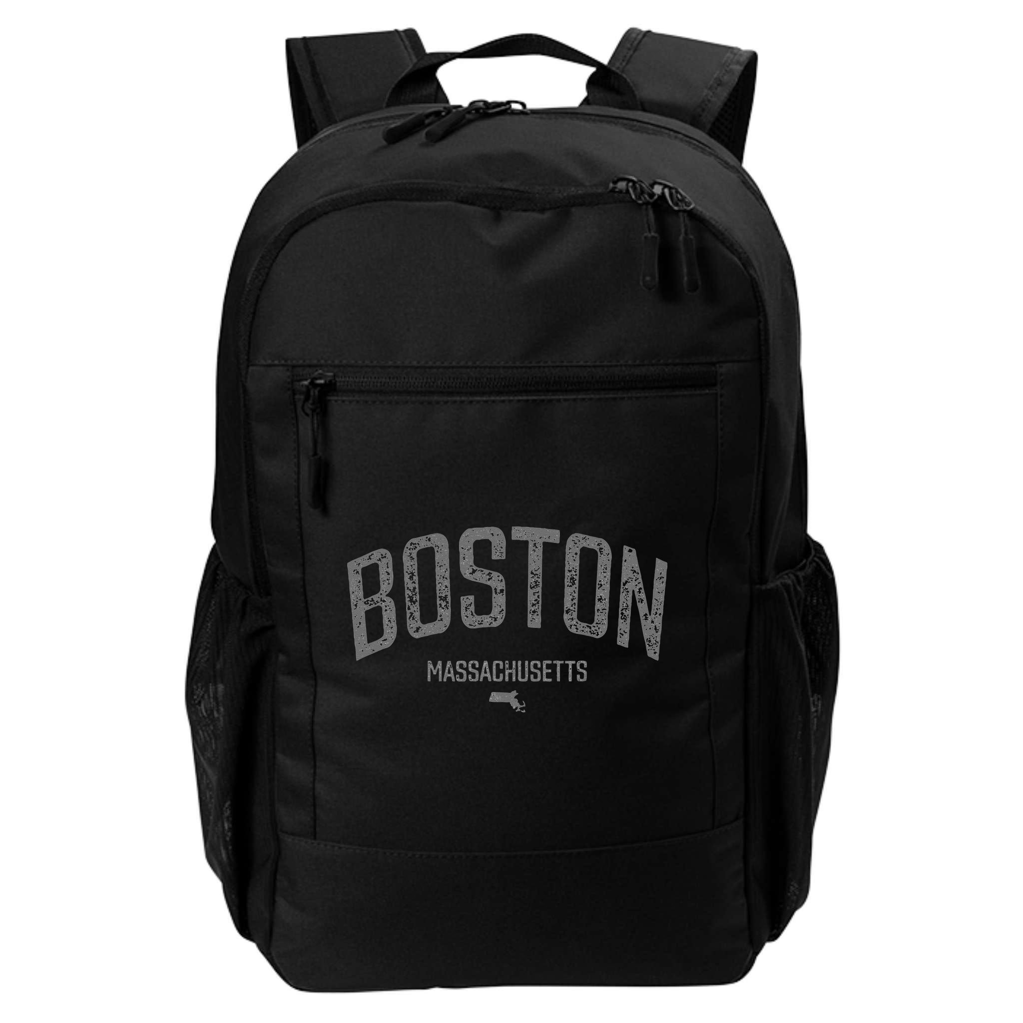 Boston Massachusetts Vintage Distressed Massachusetts Boston Backpack