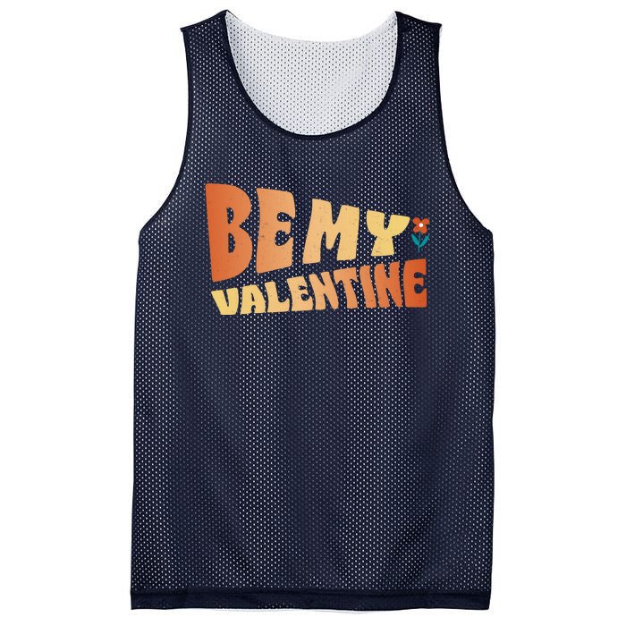 Be My Valentine Floral Cute Gift Mesh Reversible Basketball Jersey Tank