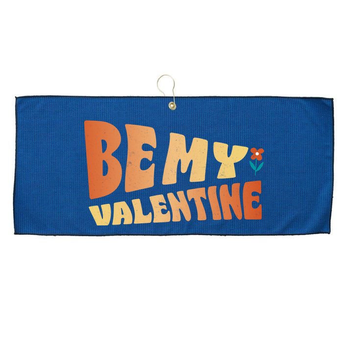 Be My Valentine Floral Cute Gift Large Microfiber Waffle Golf Towel